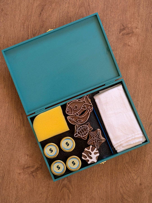Block printing Kit SMALT DIY